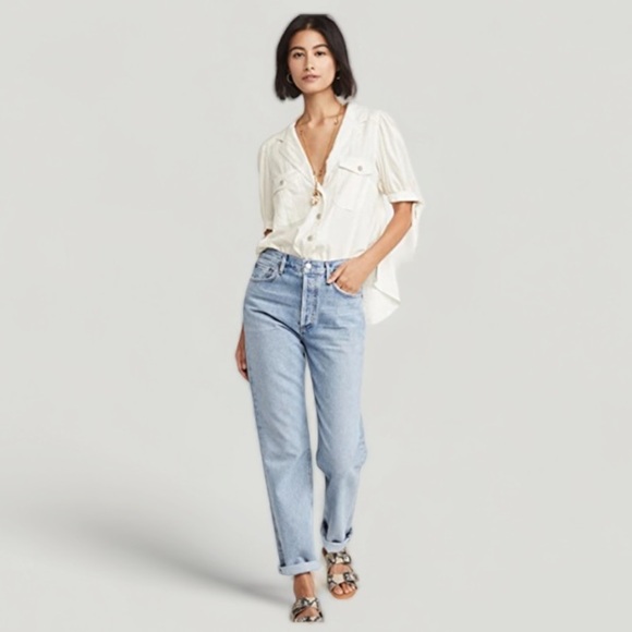 Free People Safari Babe Woven top in White - Picture 6 of 6